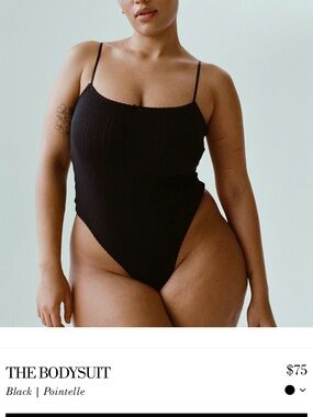Cotton On Black Pointelle Bodysuit